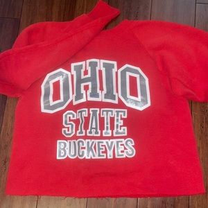 Ohio State cropped crewneck